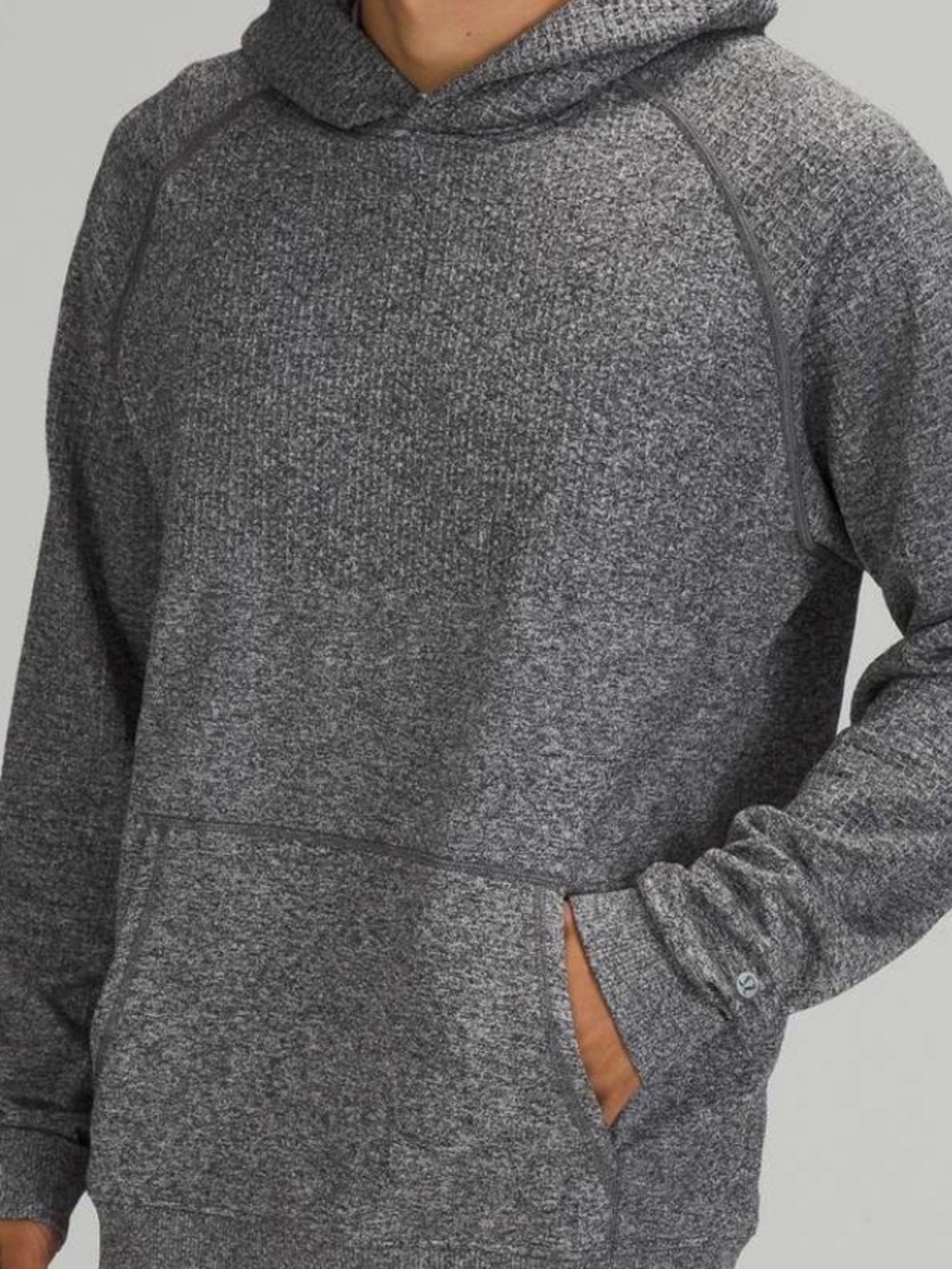 lululemon Heather Gray Hooded Sweatshirt Engineered Warmth Hoodie